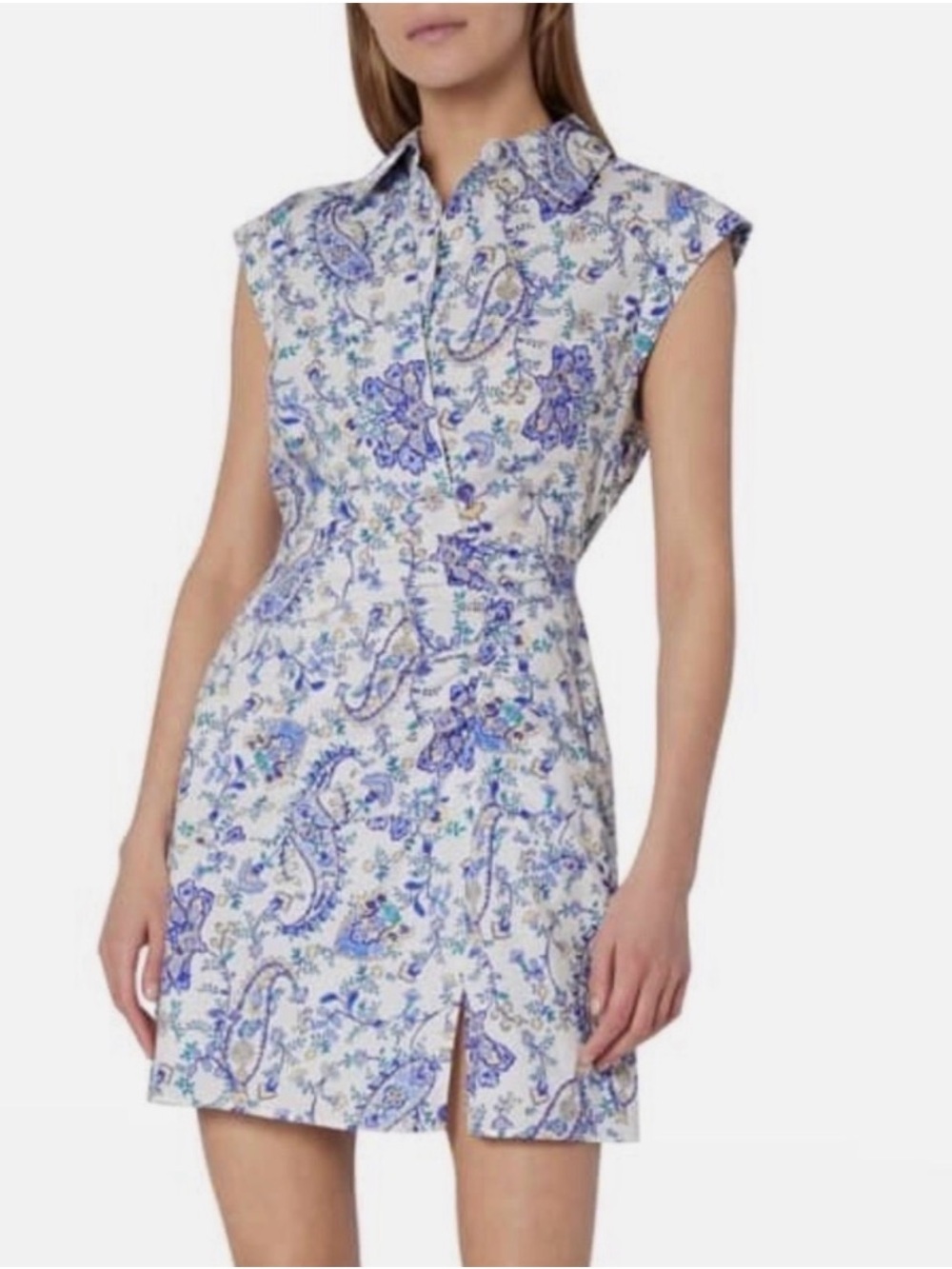 NWT Milly Blue Paisley Sleeveless Dress - Women